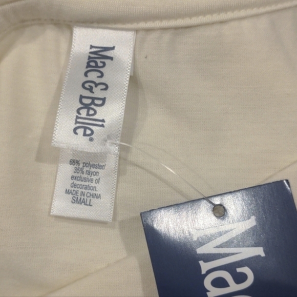 Cream Fall Leaves and Bicycle Long Sleeve Graphic Tee - Picture 5 of 7